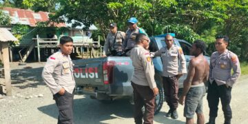 Jaga Kamtibmas di Perbatasan RI-PNG, Bentuk Cooling System Polsek Arso Timur Jelang Pemilu 2024