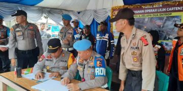 Tim Waspam Div Propam Polri Tinjau Pelaksanaan Ops Lilin-2023 di Jajaran Polresta