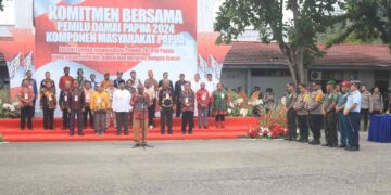 Deklarasi Komitmen Bersama Pemilu Damai Papua 2024