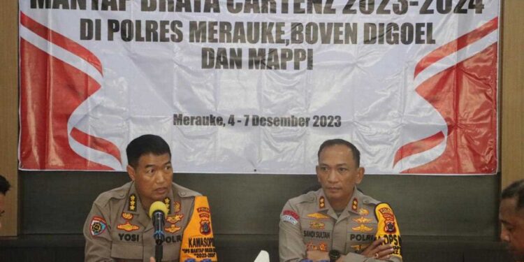 Irwasda Papua dan Tim Lakukan Pengawasan OMB 2024 di Polres Merauke