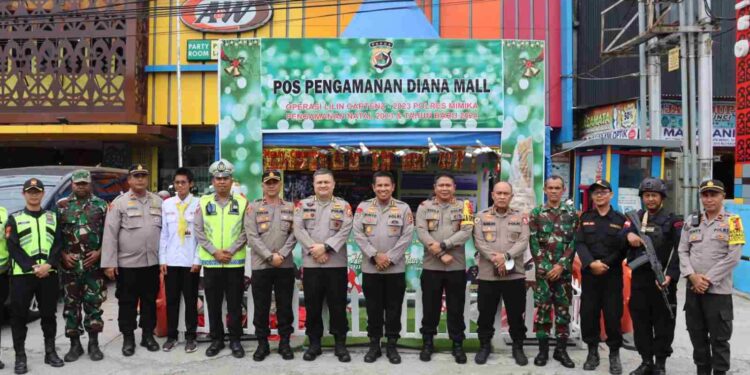 Tim Was Ops Itwasum Polri Periksa Kesiapan Pos Pam Lilin Polres Mimika