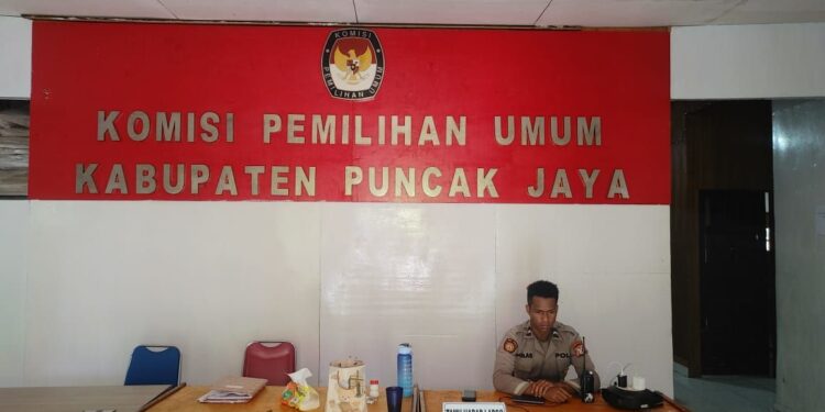 Kepolisian Puncak Jaya Gencar Tingkatkan Pengamanan Objek Vital Jelang Pemilu 2024