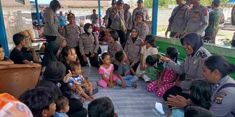 Polda Papua Gelar Trauma Healing Bagi Warga Karya Bumi Besum, Kabupaten Jayapura