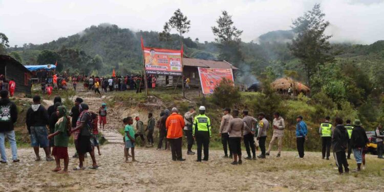 Polres Lanny Jaya Lakukan Monitoring dan Pengamanan Kampanye