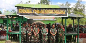 Sambangi Koramil Jajaran Kodim 1702/JWY, Ini Pesan Dandim