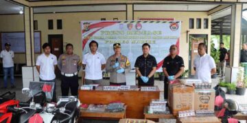 Kapolres Nabire Pimpin Press Release, 15 Kasus Terungkap dalam Sepekan