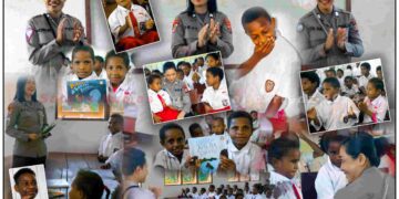 Srikandi Polri Masuk Wilayah Seram Taburkan Senyuman