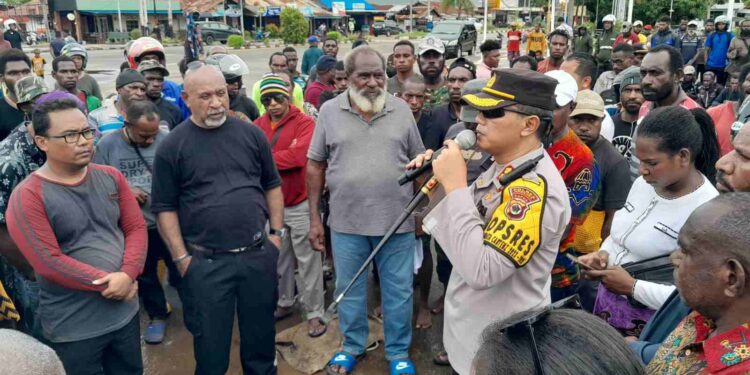 Aksi Demo di Merauke Berlangsung Tertib, Kapolres Apresiasi Kesadaran Demonstran