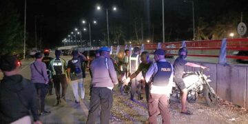 Menekan Angka Kriminalitas, UKL Regu II Polresta Laksanakan Patroli Malam Minggu