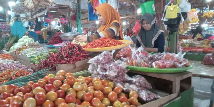 Jelang Bulan Ramadhan, Harga Bahan Pokok di Pasar Hamadi Tergolong Stabil