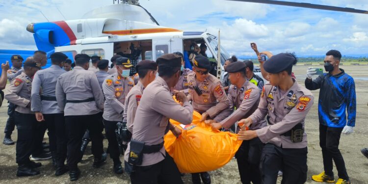 3 Jenazah Korban Aksi KKB di Ndeotadi 99 di Evakuasi ke Kabupaten Nabire
