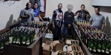 Jelang Lebaran, Sat Narkoba Amankan Ratusan Miras Ilegal di Abepura