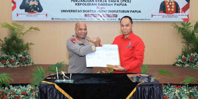 Polda Papua Tanda Tangani Mou Dengan Universitas Doktor Husni Ingratubun Papua