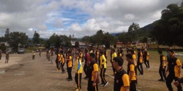 Tingkatkan Sinergitas,TNI-Polri Laksanakan Olahraga Bersama