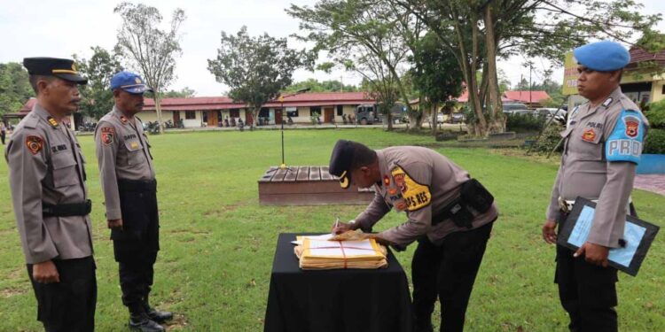 Sebanyak 97 Siswa SPN Polda Papua Laksanakan Latja Di Polres Keerom