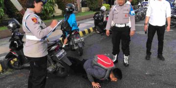 Sie Prompam Polresta Jayapura Kota Gelar Kegiatan Gaktiblin, Demi Terwujudnya Sikap Disiplin