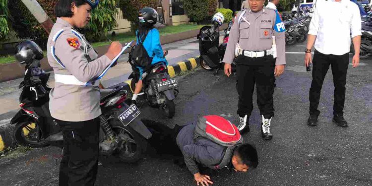 Sie Prompam Polresta Jayapura Kota Gelar Kegiatan Gaktiblin, Demi Terwujudnya Sikap Disiplin