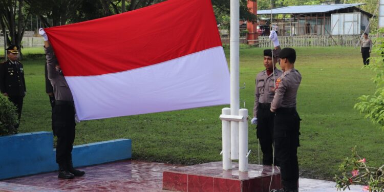 Polres Keerom Gelar Upacara Peringatan Hari Lahir Pancasila