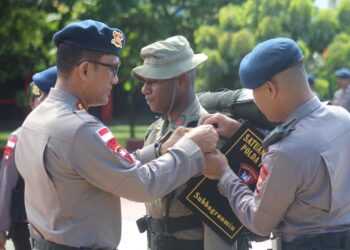 Upacara Pembukaan Pembinaan dan Pelatihan Kemampuan Dasar Brimob bagi Bintara dan Tamtama Remaja Satbrimob Polda Papua TH.2 2024