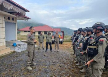 Dansat Brimob Polda Papua Laksanakan Investigasi di Kabupaten Puncak Jaya
