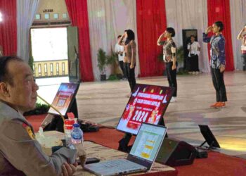 As SDM Kapolri Cek Gladibersih Pemeriksaan Penampilan Tingkat Pusat Catar Akpol