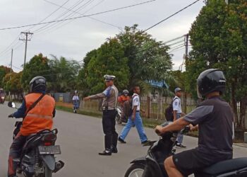 Polres Sarmi Intensifkan Pengaturan Lalu Lintas di Titik Rawan