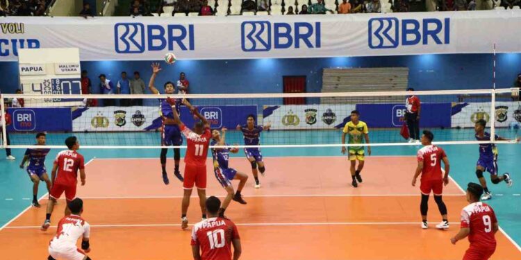 Turnamen Bola Voli Kapolri CUP 2024, Maluku dan Papua Raih Kemenangan Telak di Hari Kedua