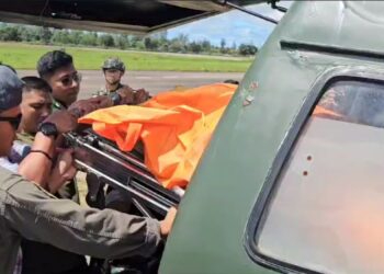 Satgas Operasi Damai Cartenz 2024 Gabungan TNI Polri berhasil evakuasi jenazah Pilot Glen yg dibunuh KKB di Distrik Alama