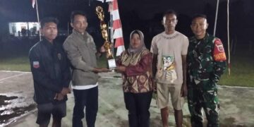 Satgas TNI Adakan Acara Syukuran Dan Pembagian Hadiah Lomba HUT RI Ke-79 Di Kampung Meta’at Makmur