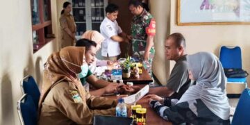 Peduli Kesehatan, Personel Koramil Ulilin Rutin Lakukan Pemeriksaan Kesehatan