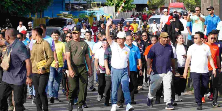 Kapoksahli Pangdam XVII/Cenderawasih Ramaikan World Walking Day 2024 Dan Festival Olahraga Pemilukada Damai dan HUT Ke-79 TNI