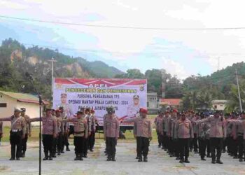 Pimpin Apel Pengecekan dan Pergeseran Personel Pam TPS Pilkada 2024, Kapolresta : Jangan Anggap Remeh, Tanamkan Selalu Ada Ancaman