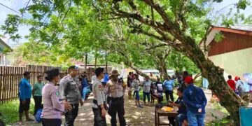 Polres Supiori Gencar Laksanakan Patroli di Tiap TPS Guna Ciptakan Pemilihan yang Aman dan Kondusif