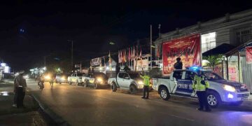 Patroli Show of Force Satgas OMPC II Polda Papua di Nabire, Wujud Kesiapsiagaan Amankan Pilkada Papua Tengah