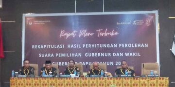 Buka Rapat Pleno Rekapitulasi Suara, KPU Provinsi Harap Semua Selesai Tepat Waktu