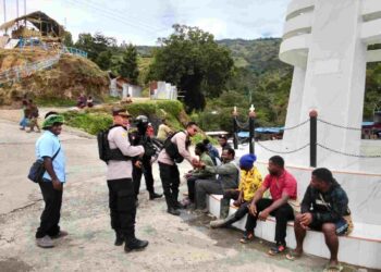 Polres Tolikara Polda Papua Lakukan Patroli Antisipasi Gangguan Keamanan