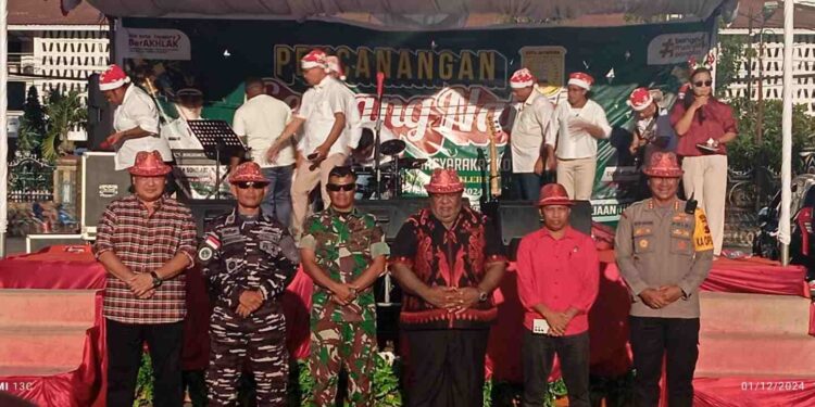 Canangkan Gerbang Natal, Pemkot Tekankan Junjung Tinggi Toleransi Beragama di Kota Jayapura