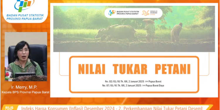 BPS Mencatat Nilai Tukar Petani Papua Barat Desember 2024 Menurun