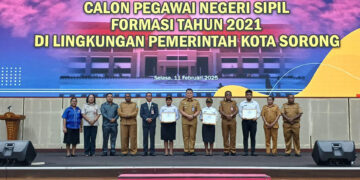 Akhir Masa Jabatan, 259 SK CPNS Kota Sorong di Serahkan Pj. Walikota