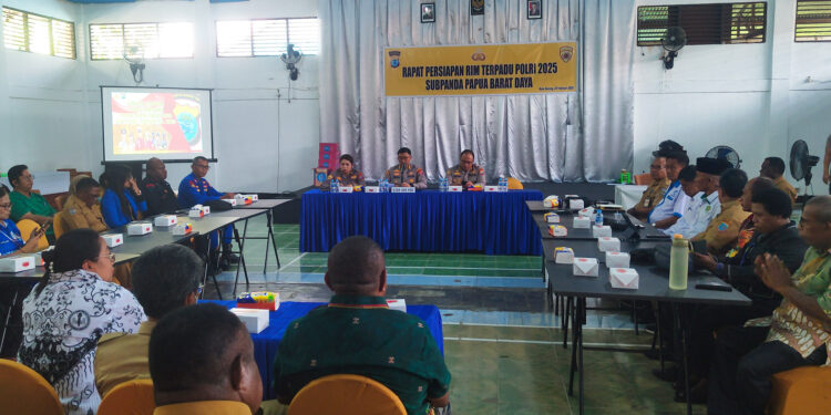 Rapat Persiapan Rekrutmen Terpadu Polri 2025 Subpanda Papua Barat Daya Digelar di Kota Sorong