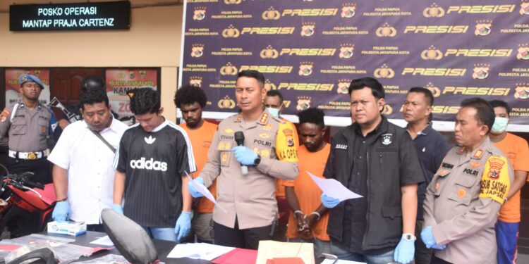 Kapolresta “4 Pemuda yang Viral di Media Sosial Ganggu Ketertiban Umum di Expo Waena Ditetapkan Sebagai Tersangka Pengrusakan”