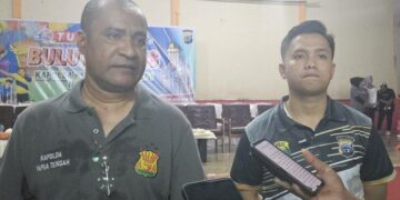 Harapan Kapolda Alfred Papare Saat Melantik Pengurus Bulu Tangkis Bhayangkara Papua Tengah