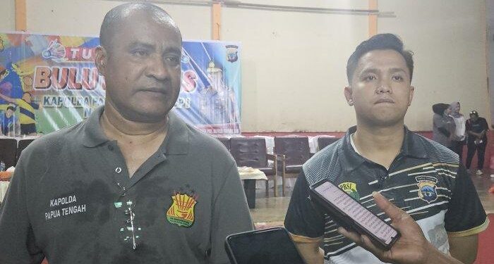 Harapan Kapolda Alfred Papare Saat Melantik Pengurus Bulu Tangkis Bhayangkara Papua Tengah