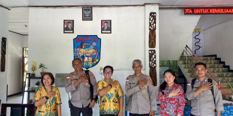 Hendak Tanam Wawasan Kebangsaan di Sekolah, Satgas Si-Ipar Koordinasi dengan SMK N3 Jayapura