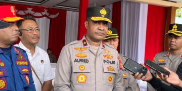 Kapolda Papua Tengah Gelar Apel Pagi Deklarasi Zero Accident dan Zero Brong di Nabire