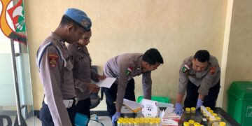 Operasi Gaktibplin Polda Papua, Juga Memeriksa Urine Personel