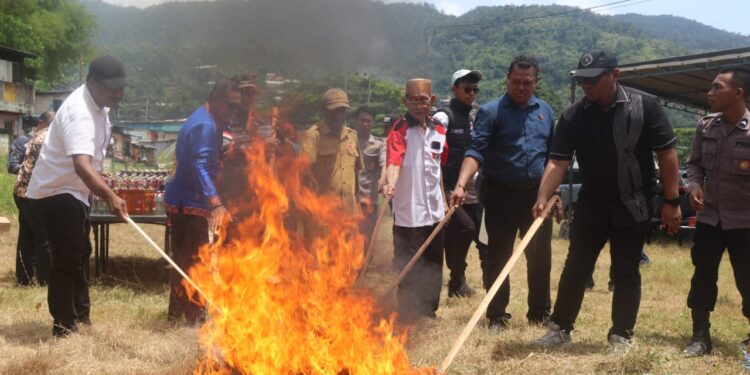 Satuan Narkoba Polresta Musnahkan Barang Bukti Hasil Sitaan, Temuan dan Razia Triwulan Pertama Tahun 2025