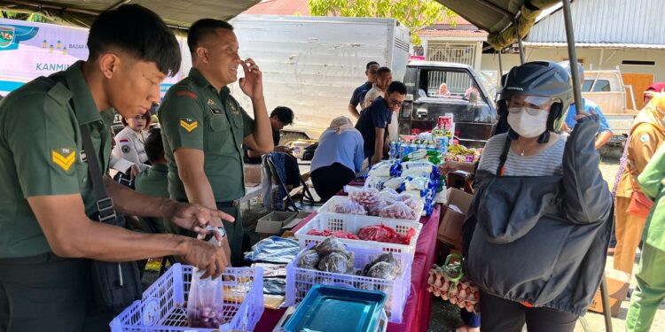 Bazar Murah TNI di Nabire: Meringankan Beban Masyarakat Menjelang Idul Fitri