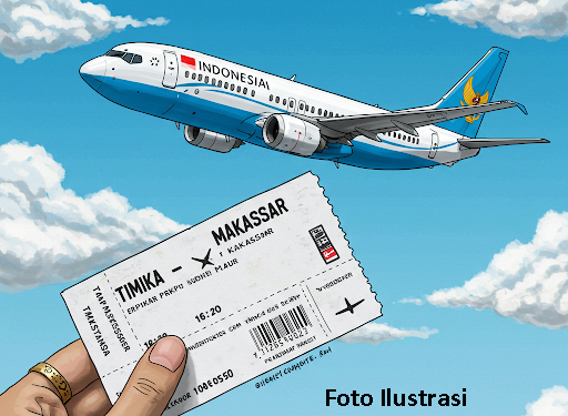 Alamak, Harga Tiket Pesawat Papua ke Makassar Tembus Rp12 Juta!