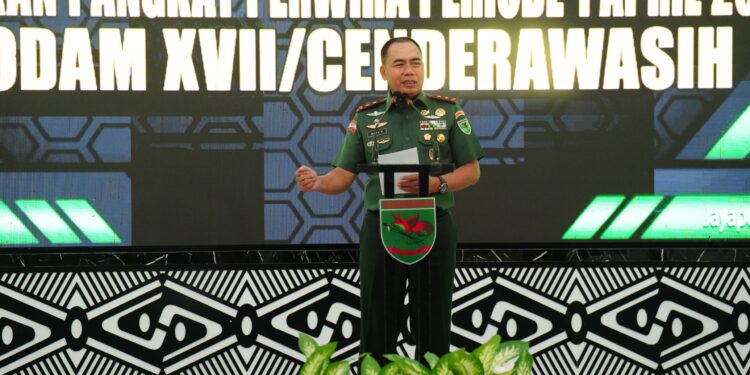 Pangdam Cenderawasih Pimpin Korps Raport Kenaikan Pangkat 639 Personel